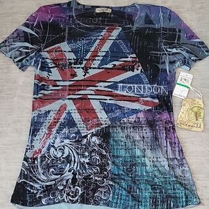 ONE WORLD Multicolor London Graphic Tee